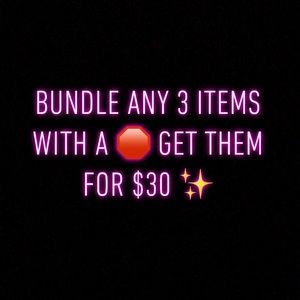 3 for $30 🛑